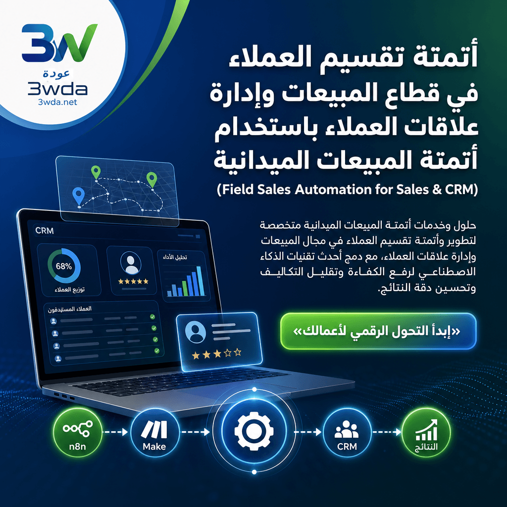 أتمتة تقسيم العملاء في قطاع المبيعات وإدارة علاقات العملاء باستخدام أتمتة المبيعات الميدانية (Field Sales Automation for Sales & CRM)
