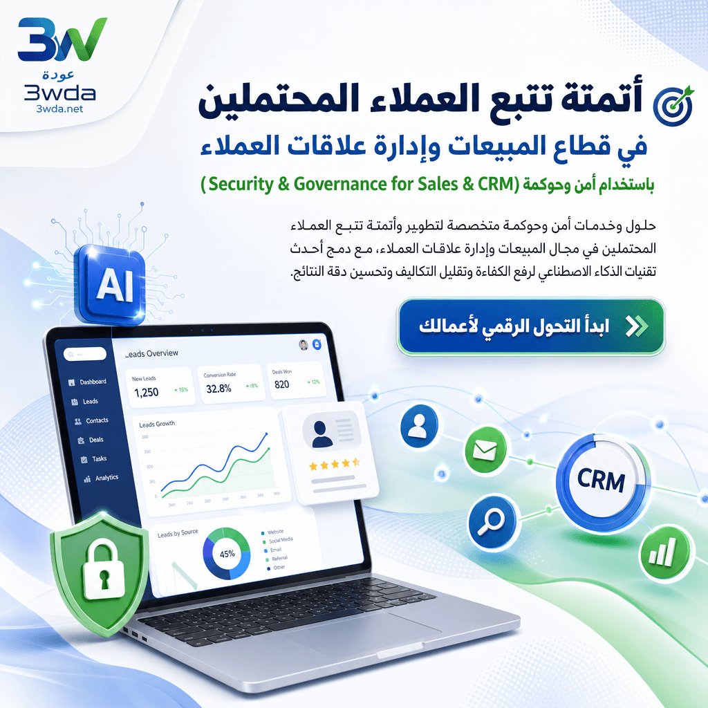 أتمتة تتبع العملاء المحتملين في قطاع المبيعات وإدارة علاقات العملاء باستخدام أمن وحوكمة (Security & Governance for Sales & CRM)